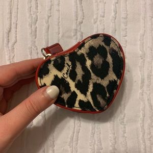 Coach Small Heart Jewelry Holder & Mirror for Travel